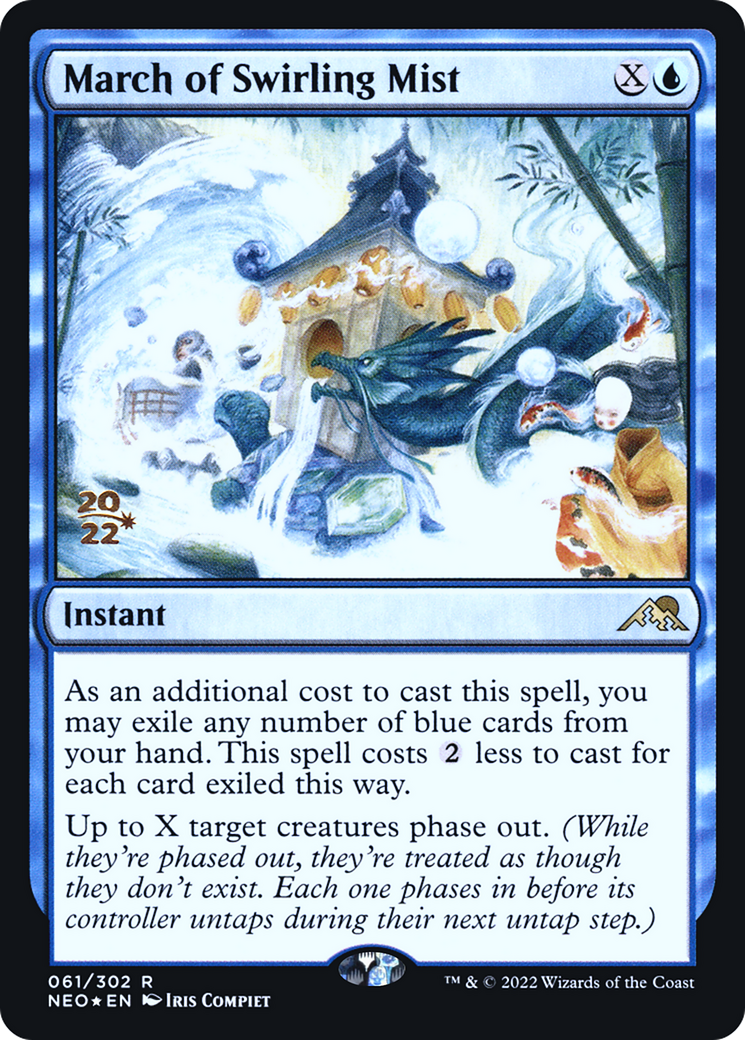 March of Swirling Mist (PNEO-61S) - Kamigawa: Neon Dynasty Promos Foil - Premium MTG Single from Wizards of the Coast - Just $2.45! Shop now at Game Crave Tournament Store