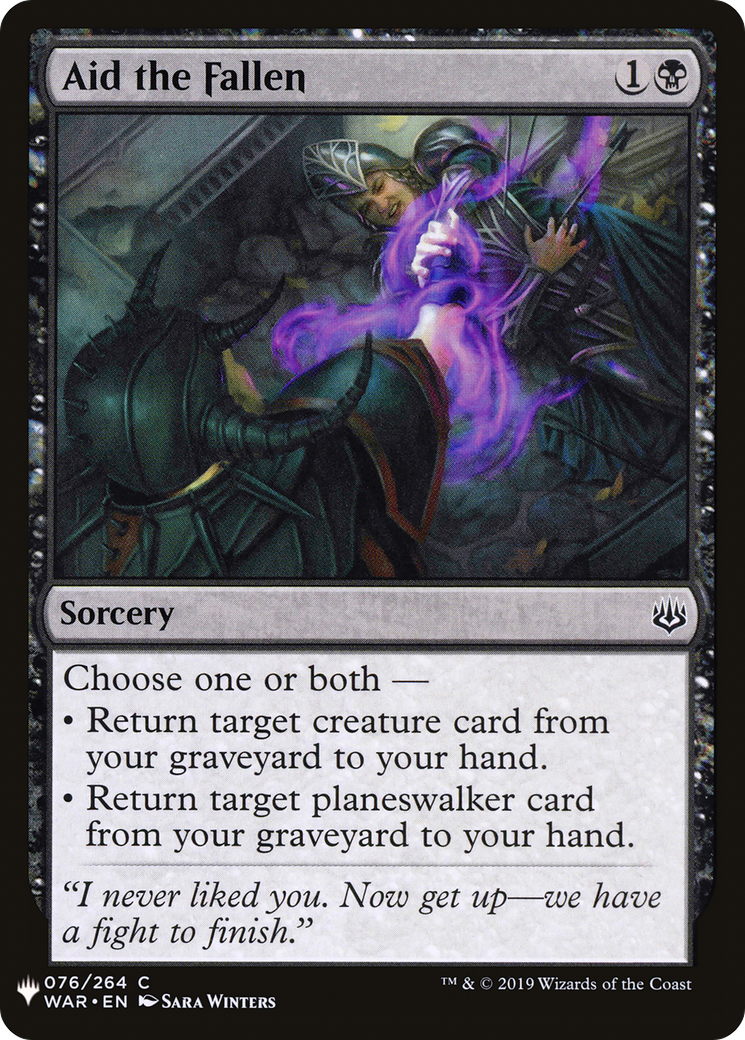 Aid the Fallen (MB1-560) - Mystery Booster - Premium MTG Single from Wizards of the Coast - Just $0.08! Shop now at Game Crave Tournament Store
