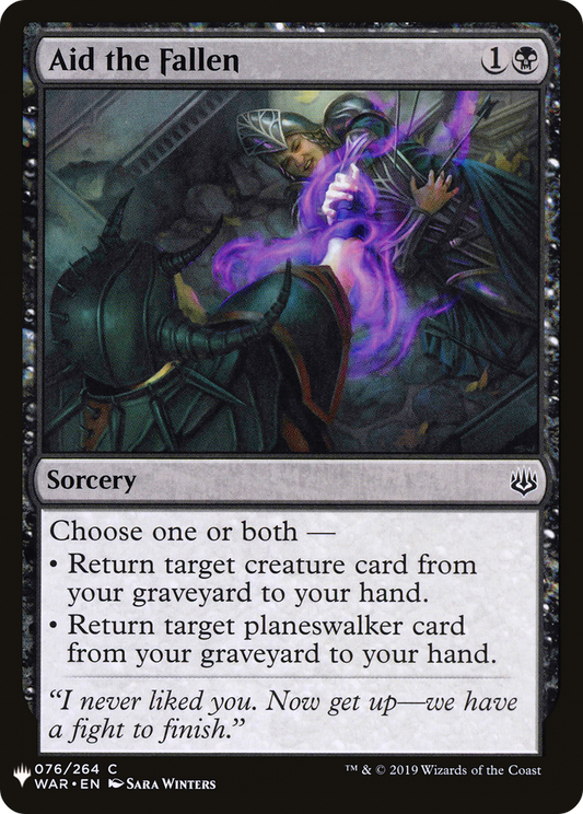 Aid the Fallen (MB1-560) - Mystery Booster - Premium MTG Single from Wizards of the Coast - Just $0.08! Shop now at Game Crave Tournament Store