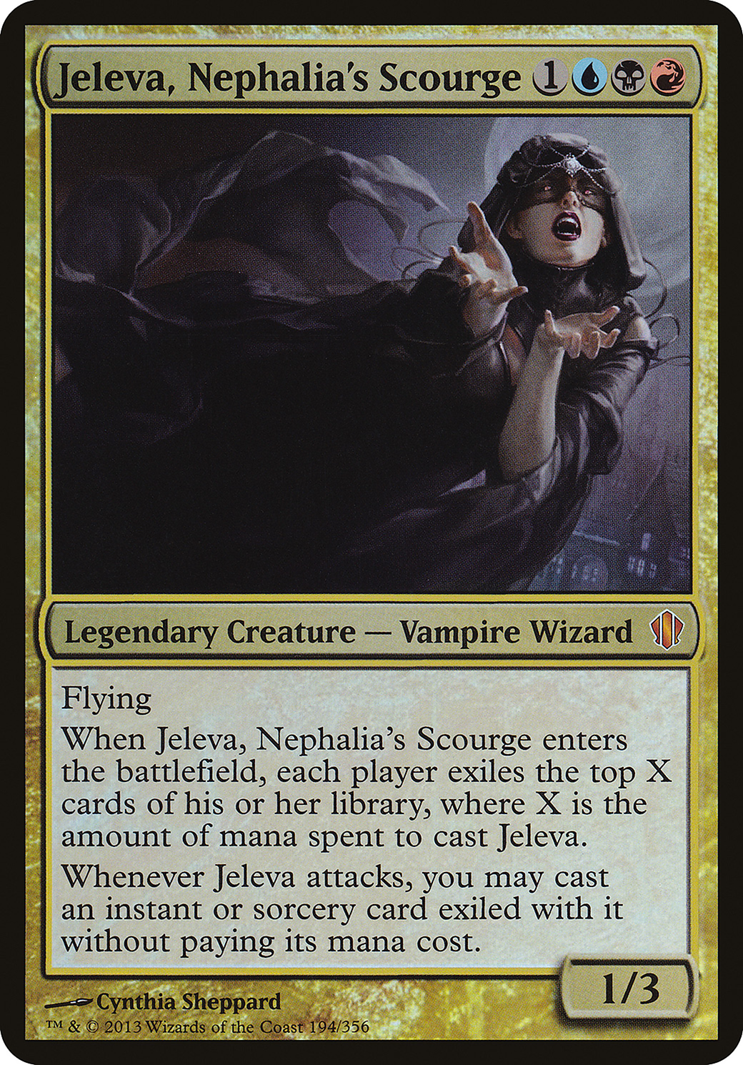 Jeleva, Nephalia's Scourge (OC13-194) - Commander 2013 Oversized Foil - Premium MTG Single from Wizards of the Coast - Just $1.48! Shop now at Game Crave Tournament Store