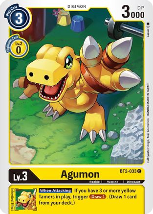 Agumon - BT2-033 (BT2-033) - Release Special Booster - Premium Digimon Single from Bandai - Just $0.08! Shop now at Game Crave Tournament Store