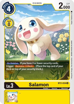 Salamon - BT2-034 (BT2-034) - Release Special Booster - Premium Digimon Single from Bandai - Just $0.24! Shop now at Game Crave Tournament Store