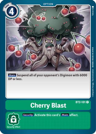 Cherry Blast (BT2-101) - Release Special Booster - Premium Digimon Single from Bandai - Just $0.08! Shop now at Game Crave Tournament Store