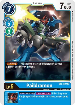 Paildramon (BT3-027) - Release Special Booster - Premium Digimon Single from Bandai - Just $0.08! Shop now at Game Crave Tournament Store