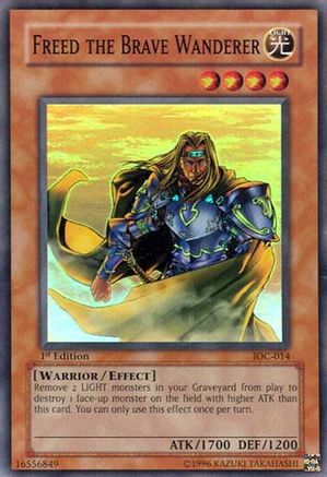 Freed the Brave Wanderer (IOC-014) - Invasion of Chaos Unlimited - Premium Yugioh Single from Konami - Just $0.82! Shop now at Game Crave Tournament Store