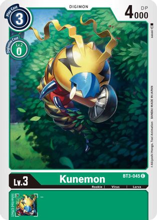 Kunemon (BT3-045) - Release Special Booster - Premium Digimon Single from Bandai - Just $0.25! Shop now at Game Crave Tournament Store