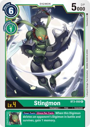 Stingmon (BT3-050) - Release Special Booster - Premium Digimon Single from Bandai - Just $1.52! Shop now at Game Crave Tournament Store