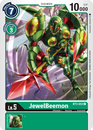 JewelBeemon (BT3-053) - Release Special Booster - Premium Digimon Single from Bandai - Just $0.08! Shop now at Game Crave Tournament Store