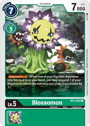 Blossomon (BT3-054) - Release Special Booster - Premium Digimon Single from Bandai - Just $0.25! Shop now at Game Crave Tournament Store