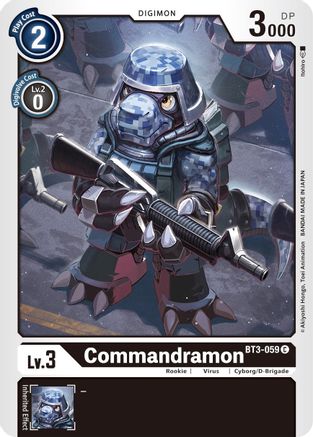 Commandramon (BT3-059) - Release Special Booster - Premium Digimon Single from Bandai - Just $0.41! Shop now at Game Crave Tournament Store