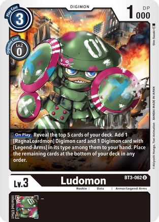 Ludomon (BT3-062) - Release Special Booster - Premium Digimon Single from Bandai - Just $0.54! Shop now at Game Crave Tournament Store