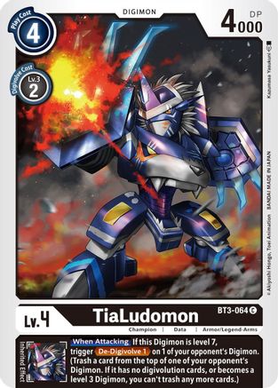 TiaLudomon (BT3-064) - Release Special Booster - Premium Digimon Single from Bandai - Just $0.08! Shop now at Game Crave Tournament Store