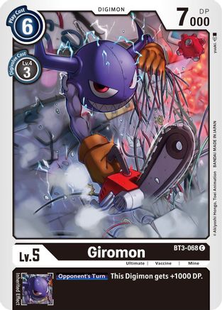 Giromon (BT3-068) - Release Special Booster - Premium Digimon Single from Bandai - Just $0.08! Shop now at Game Crave Tournament Store