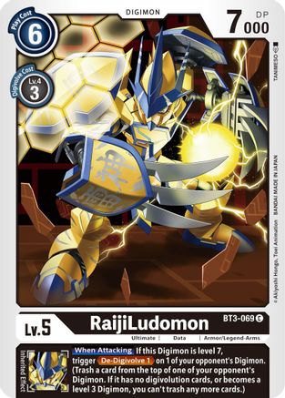 RaijiLudomon (BT3-069) - Release Special Booster - Premium Digimon Single from Bandai - Just $0.08! Shop now at Game Crave Tournament Store