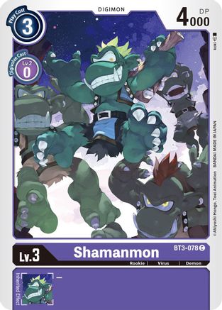 Shamanmon (BT3-078) - Release Special Booster - Premium Digimon Single from Bandai - Just $0.08! Shop now at Game Crave Tournament Store