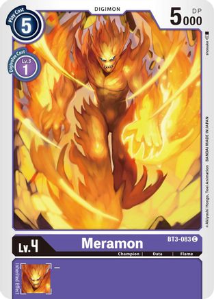 Meramon (BT3-083) - Release Special Booster - Premium Digimon Single from Bandai - Just $0.25! Shop now at Game Crave Tournament Store