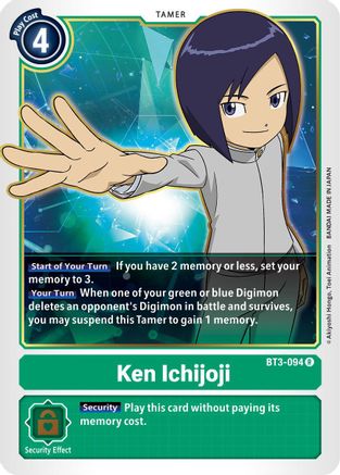 Ken Ichijoji (BT3-094) - Release Special Booster - Premium Digimon Single from Bandai - Just $0.25! Shop now at Game Crave Tournament Store