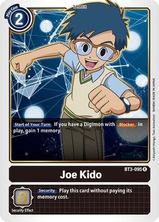 Joe Kido - BT3-095 (BT3-095) - Release Special Booster - Premium Digimon Single from Bandai - Just $0.08! Shop now at Game Crave Tournament Store