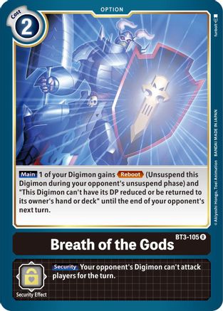 Breath of the Gods (BT3-105) - Release Special Booster - Premium Digimon Single from Bandai - Just $0.47! Shop now at Game Crave Tournament Store