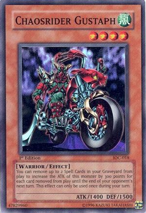 Chaosrider Gustaph (IOC-018) - Invasion of Chaos Unlimited - Premium Yugioh Single from Konami - Just $0.34! Shop now at Game Crave Tournament Store
