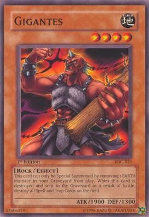 Gigantes (IOC-021) - Invasion of Chaos 1st Edition - Premium Yugioh Single from Konami - Just $0.54! Shop now at Game Crave Tournament Store