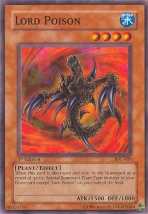 Lord Poison (IOC-028) - Invasion of Chaos 1st Edition - Premium Yugioh Single from Konami - Just $1.76! Shop now at Game Crave Tournament Store