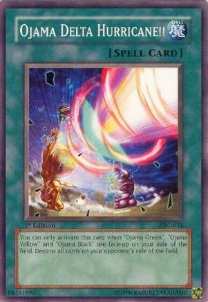 Ojama Delta Hurricane!! (IOC-034) - Invasion of Chaos Unlimited - Premium Yugioh Single from Konami - Just $0.26! Shop now at Game Crave Tournament Store