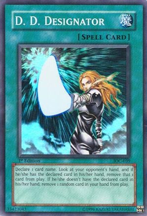 D.D. Designator (IOC-039) - Invasion of Chaos 1st Edition - Premium Yugioh Single from Konami - Just $7.01! Shop now at Game Crave Tournament Store