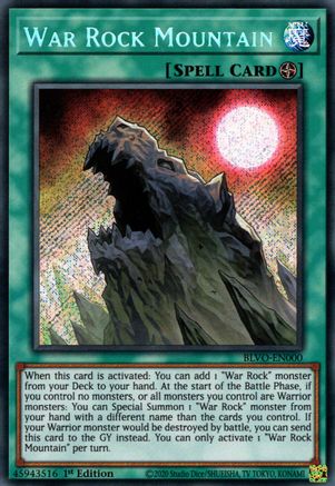 War Rock Mountain (BLVO-EN000) - Blazing Vortex 1st Edition - Premium Yugioh Single from Konami - Just $0.70! Shop now at Game Crave Tournament Store