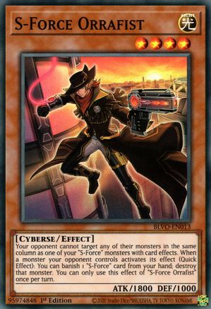 S-Force Orrafist (BLVO-EN013) - Blazing Vortex 1st Edition - Premium Yugioh Single from Konami - Just $0.25! Shop now at Game Crave Tournament Store