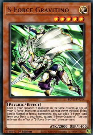 S-Force Gravitino (BLVO-EN014) - Blazing Vortex 1st Edition - Premium Yugioh Single from Konami - Just $0.26! Shop now at Game Crave Tournament Store