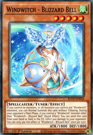 Windwitch - Blizzard Bell (BLVO-EN016) - Blazing Vortex 1st Edition - Premium Yugioh Single from Konami - Just $0.25! Shop now at Game Crave Tournament Store