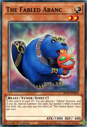 The Fabled Abanc (BLVO-EN019) - Blazing Vortex 1st Edition - Premium Yugioh Single from Konami - Just $0.25! Shop now at Game Crave Tournament Store