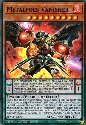 Metalfoes Vanisher (BLVO-EN021) - Blazing Vortex 1st Edition - Premium Yugioh Single from Konami - Just $0.25! Shop now at Game Crave Tournament Store