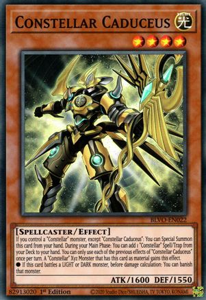 Constellar Caduceus (BLVO-EN022) - Blazing Vortex 1st Edition - Premium Yugioh Single from Konami - Just $0.25! Shop now at Game Crave Tournament Store