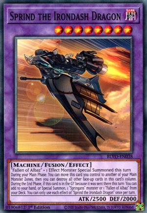 Sprind the Irondash Dragon (BLVO-EN038) - Blazing Vortex 1st Edition - Premium Yugioh Single from Konami - Just $0.08! Shop now at Game Crave Tournament Store