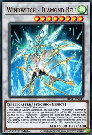 Windwitch - Diamond Bell (BLVO-EN043) - Blazing Vortex 1st Edition - Premium Yugioh Single from Konami - Just $0.25! Shop now at Game Crave Tournament Store