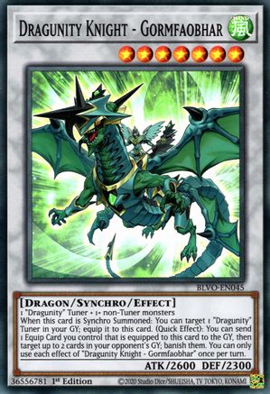 Dragunity Knight - Gormfaobhar (BLVO-EN045) - Blazing Vortex 1st Edition - Premium Yugioh Single from Konami - Just $0.25! Shop now at Game Crave Tournament Store