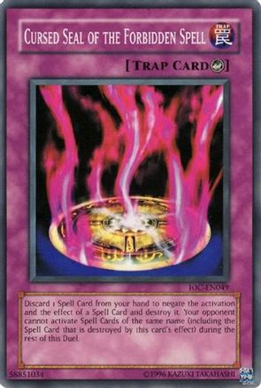 Cursed Seal of the Forbidden Spell (IOC-049) - Invasion of Chaos Unlimited - Premium Yugioh Single from Konami - Just $0.08! Shop now at Game Crave Tournament Store
