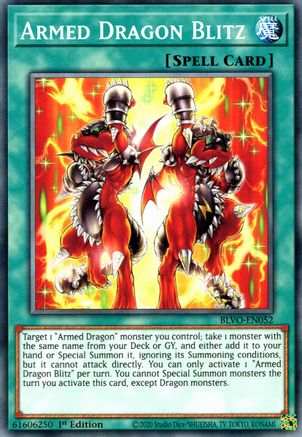 Armed Dragon Blitz (BLVO-EN052) - Blazing Vortex 1st Edition - Premium Yugioh Single from Konami - Just $0.25! Shop now at Game Crave Tournament Store