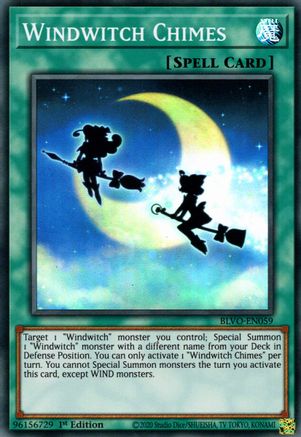 Windwitch Chimes (BLVO-EN059) - Blazing Vortex 1st Edition - Premium Yugioh Single from Konami - Just $0.25! Shop now at Game Crave Tournament Store