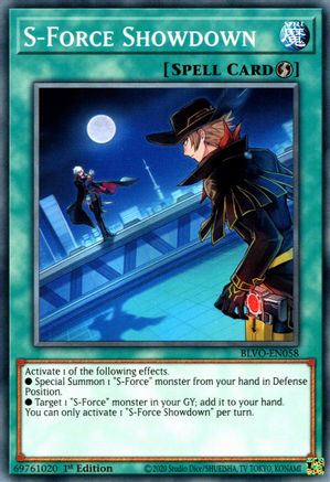 S-Force Showdown (BLVO-EN058) - Blazing Vortex 1st Edition - Premium Yugioh Single from Konami - Just $0.25! Shop now at Game Crave Tournament Store