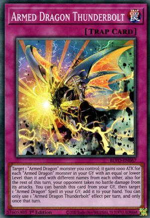 Armed Dragon Thunderbolt (BLVO-EN067) - Blazing Vortex 1st Edition - Premium Yugioh Single from Konami - Just $0.25! Shop now at Game Crave Tournament Store