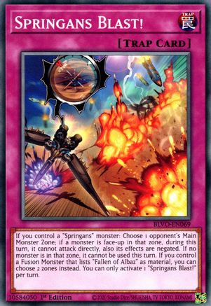 Springans Blast! (BLVO-EN069) - Blazing Vortex 1st Edition - Premium Yugioh Single from Konami - Just $0.25! Shop now at Game Crave Tournament Store