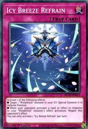 Icy Breeze Refrain (BLVO-EN072) - Blazing Vortex 1st Edition - Premium Yugioh Single from Konami - Just $0.25! Shop now at Game Crave Tournament Store