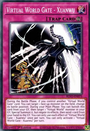 Virtual World Gate - Xuanwu (BLVO-EN075) - Blazing Vortex 1st Edition - Premium Yugioh Single from Konami - Just $0.25! Shop now at Game Crave Tournament Store