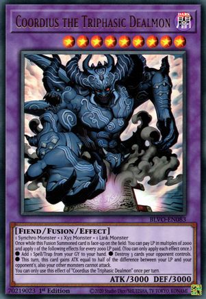 Coordius the Triphasic Dealmon (BLVO-EN083) - Blazing Vortex 1st Edition - Premium Yugioh Single from Konami - Just $0.26! Shop now at Game Crave Tournament Store