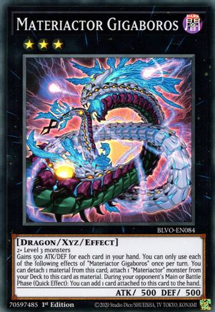 Materiactor Gigaboros (BLVO-EN084) - Blazing Vortex 1st Edition - Premium Yugioh Single from Konami - Just $0.25! Shop now at Game Crave Tournament Store
