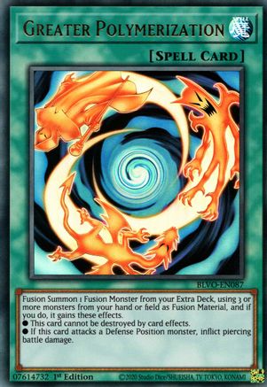 Greater Polymerization (BLVO-EN087) - Blazing Vortex 1st Edition - Premium Yugioh Single from Konami - Just $0.46! Shop now at Game Crave Tournament Store