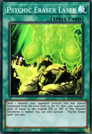 Psychic Eraser Laser (BLVO-EN089) - Blazing Vortex 1st Edition - Premium Yugioh Single from Konami - Just $0.25! Shop now at Game Crave Tournament Store